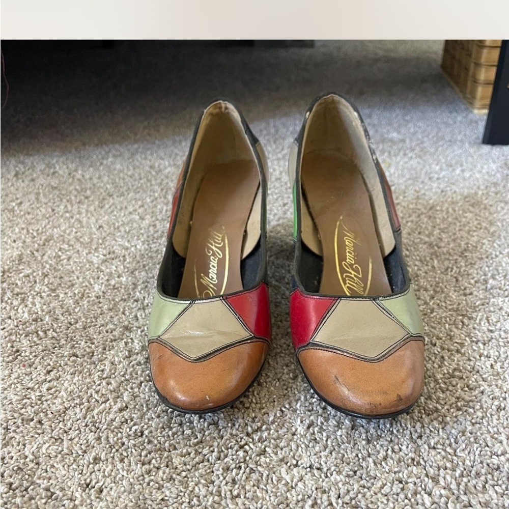 Colorful Patchwork Heels - Picture 2 of 4